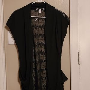 Sequin Cardigan - Black - XL